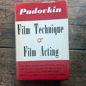 Bonanza Film Technique and Film Acting V.I. Pudovkin Red Hardcover Good Theory
